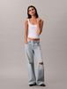 Calvin Klein - Áo ba lỗ nữ Monologo Rib Scoop Neck Tank Top