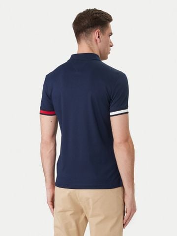 Tommy Hilfiger - Áo Thun Có Cổ Nam RWB Cuff Liquid Cotton Slim Polo