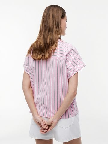 Tommy Hilfiger - Áo Sơ Mi Nữ Relaxed Fit Poplin Short Sleeve Shirt - 2