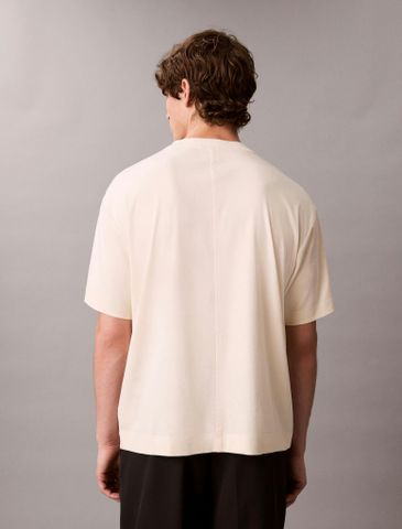 Calvin Klein - Áo thun thời trang nam Relaxed Premium Interlock Emblem Logo T-Shirt