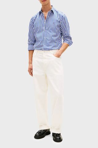 Tommy Hilfiger - Áo Sơ Mi Tay Dài Nam Flex Poplin Classic Staple Shirt