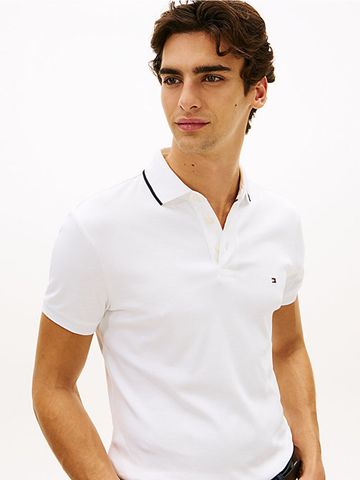 Tommy Hilfiger - Áo Polo Nam Liquid Cotton Tipped Slim Polo