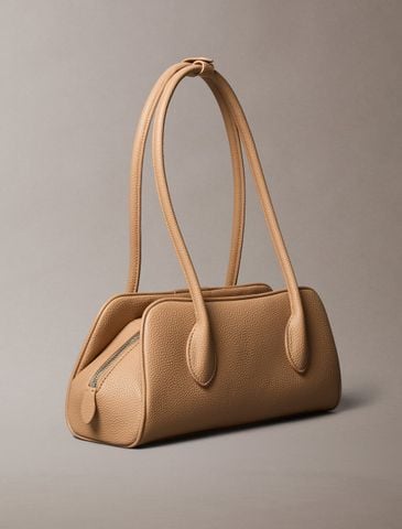 Calvin Klein - Túi Đeo Vai Nữ Emblem Logo Pebble Shoulder Bag