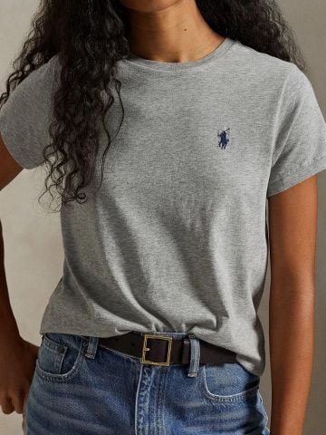 Ralph Lauren - Áo Thun Tay Ngắn Nữ Classic Fit Cotton Jersey Crewneck Tee