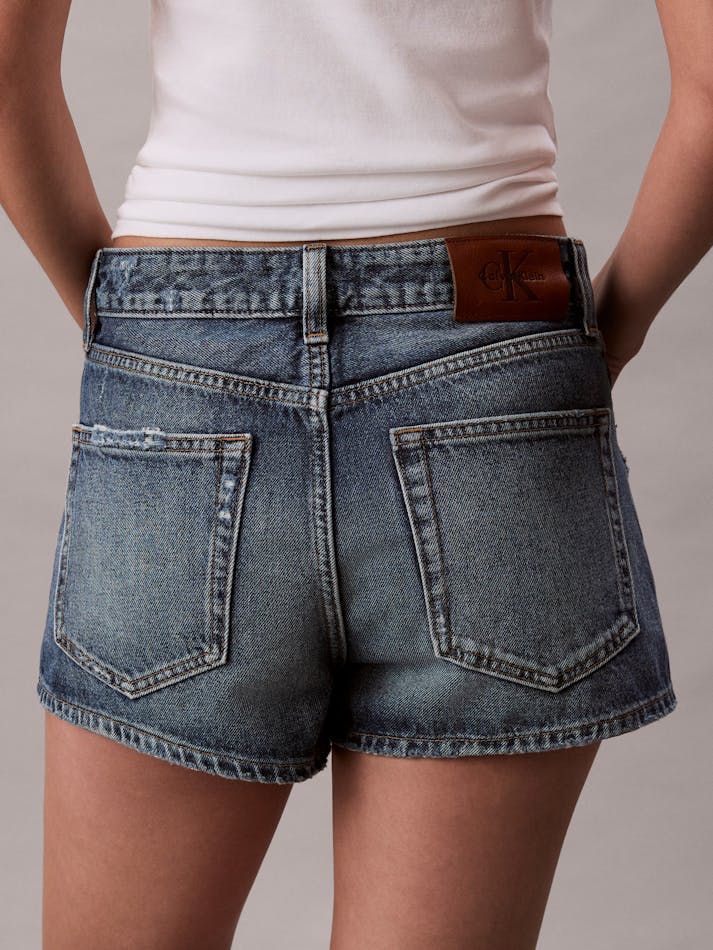 Calvin Klein - Quần ngắn jeans nữ Denim Hot Shorts