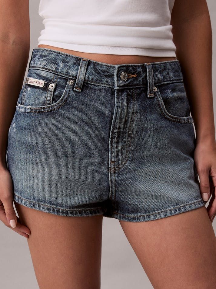 Calvin Klein - Quần ngắn jeans nữ Denim Hot Shorts