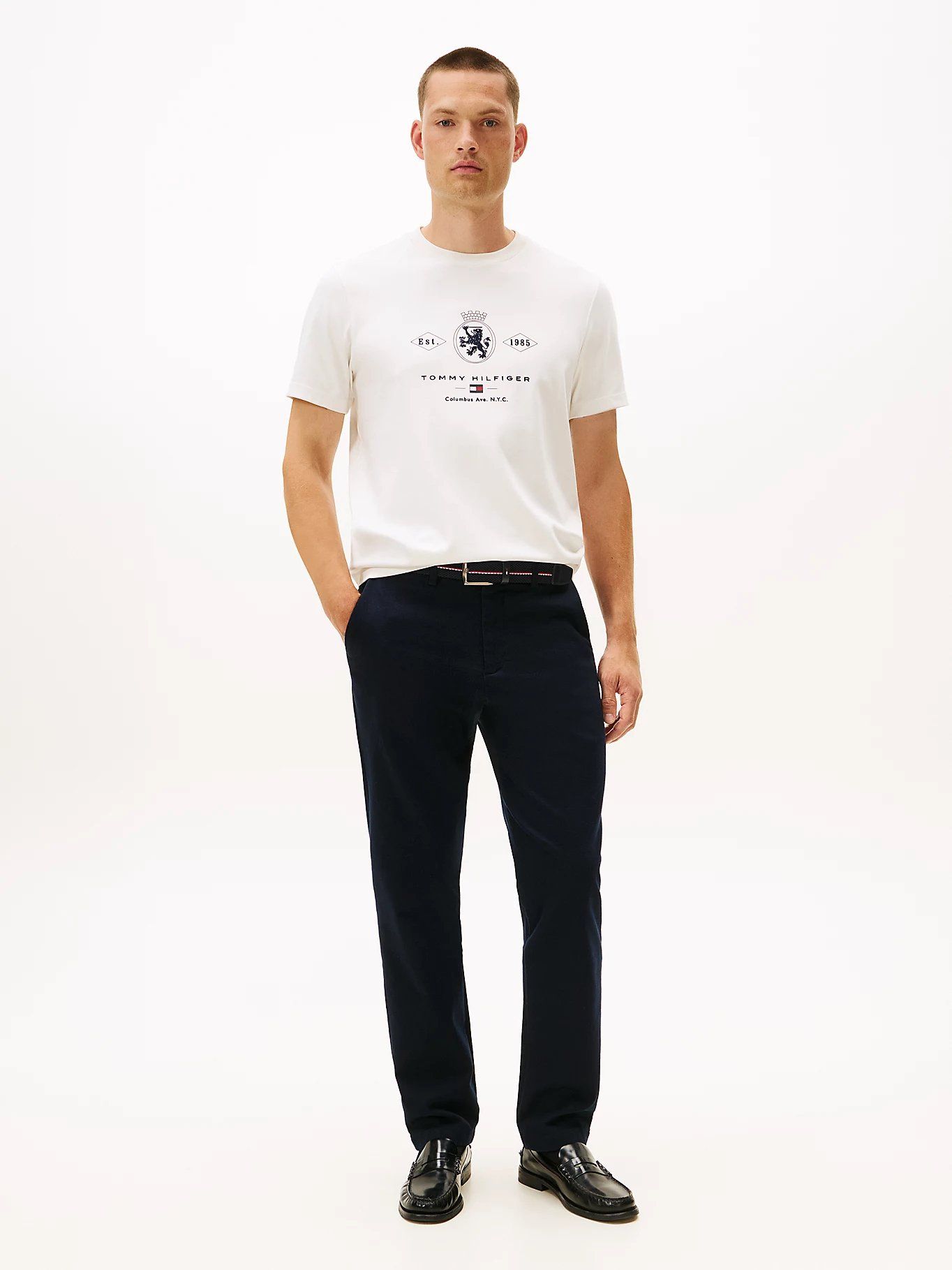 Tommy Hilfiger - Áo thun tay ngắn nam Varsity Graphic Interlock Knit T-Shirt