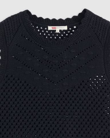 Levi's - Áo len ba lỗ nữ Adrienne Crochet Tank Top - Black - 2