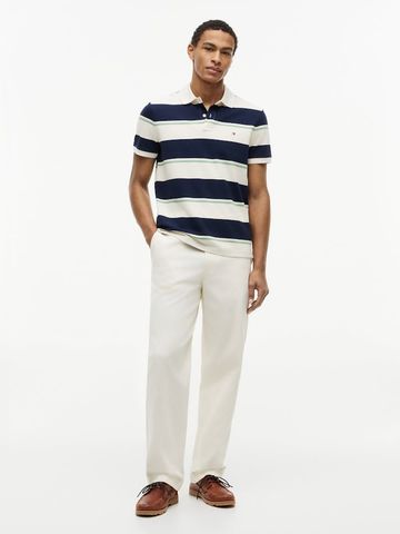 Tommy Hilfiger - Áo Thun Có Cổ Nam Regular Fit Pique Stripe Polo Shirt
