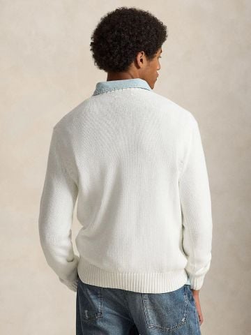 Ralph Lauren - Áo Len Dài Tay Nam Pullover Bear Cotton Sweater