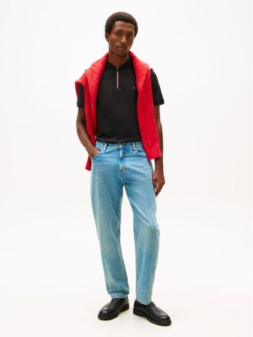 Tommy Hilfiger - Áo Thun Có Cổ Nam Liquid Cotton Rwb Zip Regular Polo