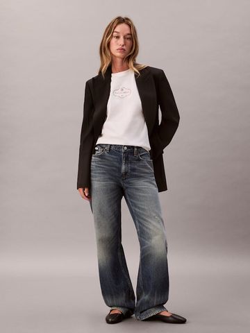 Calvin Klein - Áo Thun Tay Ngắn Nữ Cocktail Logo Graphic Boxy T-Shirt