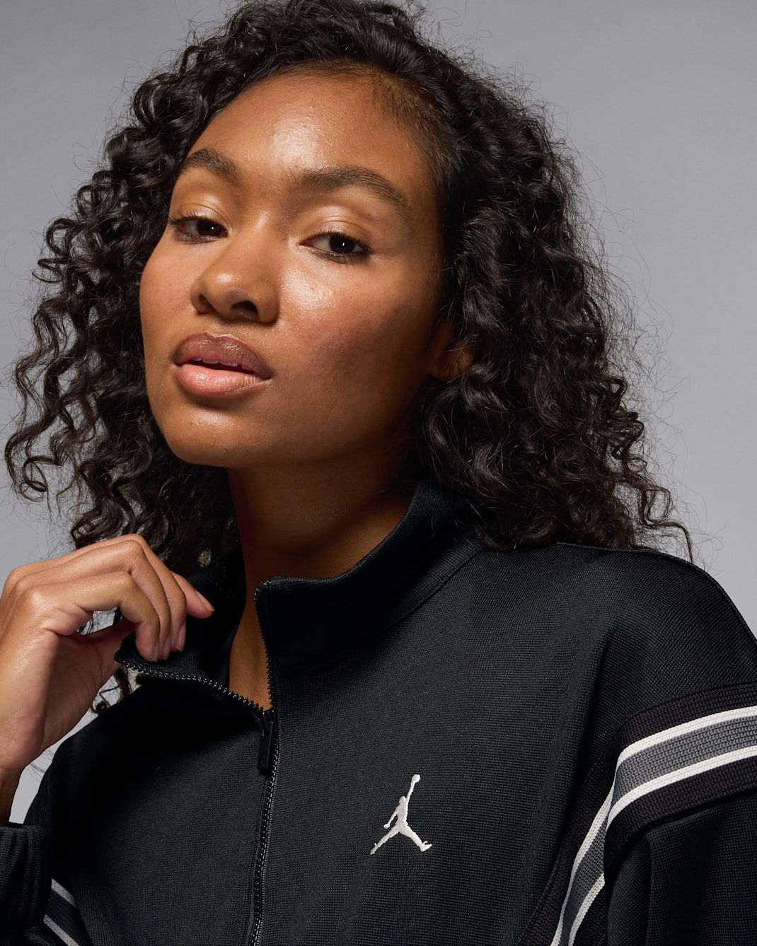 Nike - Áo khoác thể thao dệt kim Nữ Jordan Brooklyn Women's Full-Zip Track Jacket