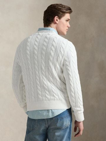 Ralph Lauren - Áo Len Nam Cable-Knit Cotton Sweater