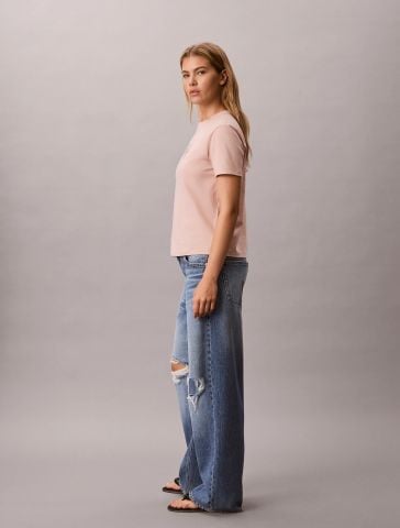 Calvin Klein - Áo Thun Tay Ngắn Nữ Classic Foil Monologo Tee