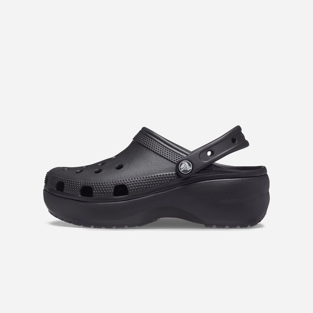 Crocs - Xăng đan nữ Classic Clog Platform Black Lifestyle