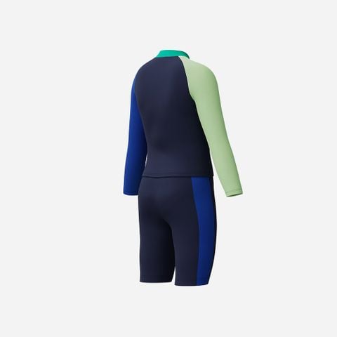 Speedo - Đồ Bơi Hai Mảnh Bé Trai Long Sleeve Colorblock Rash Guard & Jammer Set - 2