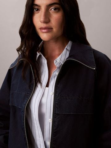 Calvin Klein - Áo Khoác Gió Nữ Denim Windbreaker Jacket