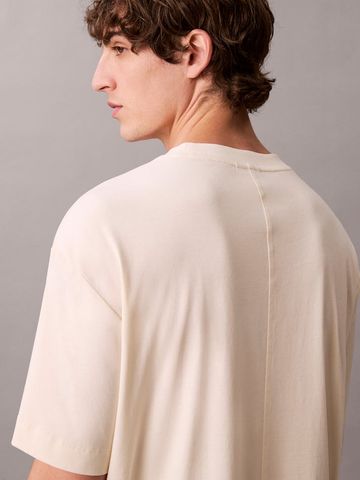 Calvin Klein - Áo thun thời trang nam Relaxed Premium Interlock Emblem Logo T-Shirt