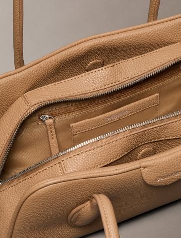 Calvin Klein - Túi Đeo Vai Nữ Emblem Logo Pebble Shoulder Bag