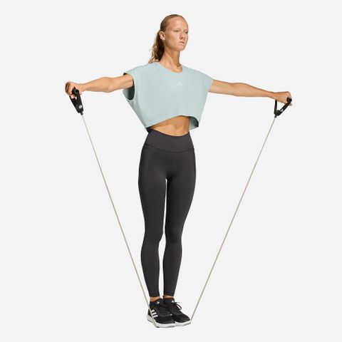 Adidas - Áo Thun Tay Ngắn Nữ Power Crop Box Tank