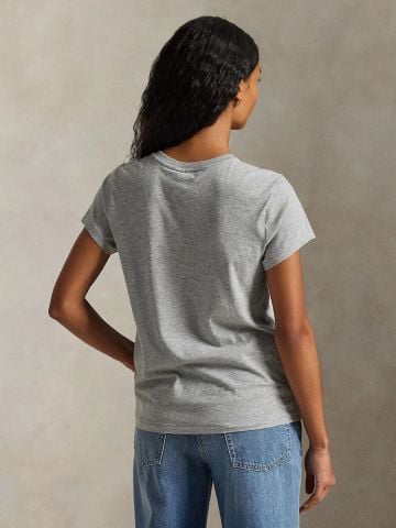 Ralph Lauren - Áo Thun Tay Ngắn Nữ Classic Fit Cotton Jersey Crewneck Tee