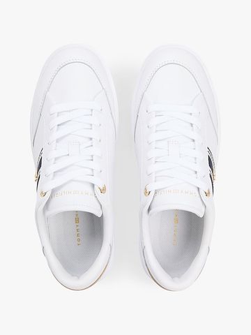 Tommy Hilfiger - Giày Nữ Leather Webbing Strap Cupsole Trainers