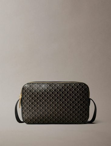 Calvin Klein - Túi xách nữ CK Allover Monogram Logo Camera Bag