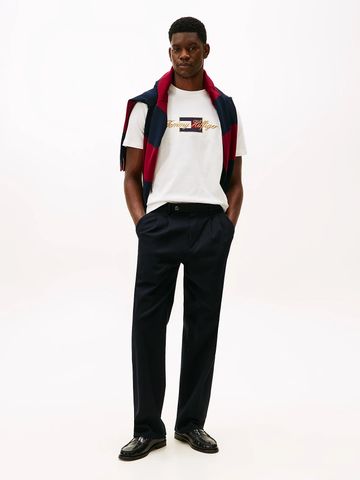 Tommy Hilfiger - Áo thun tay ngắn nam Logo Embroidery Crew Neck T-Shirt