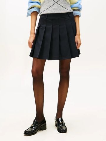 Tommy Hilfiger - Váy nữ Timeless Wool Blend Pleated Mini Skirt