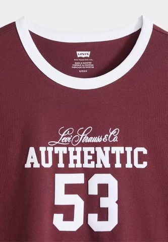 Levi's - Áo Thun Tay Ngắn Nữ Graphic Favorite Ringer Tee