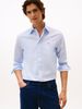 Tommy Hilfiger - Áo sơ mi tay dài nam Poplin Regular Fit Micro Print Shirt in Blue Spell