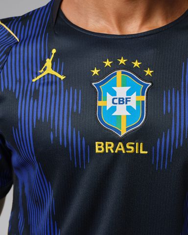 Nike - Áo Tay Ngắn Thể Thao Nam Brazil National Team 2026 Stadium Away Dri-FIT Football Shirt