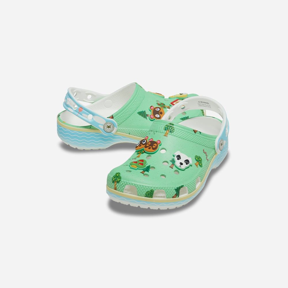Crocs - Xăng đan trẻ em Animal Crossing Classic Clog Kid Multi Lifestyle