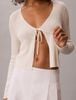 Calvin Klein - Áo Cardigan Nữ Linen Blend Tie Front Cardigan