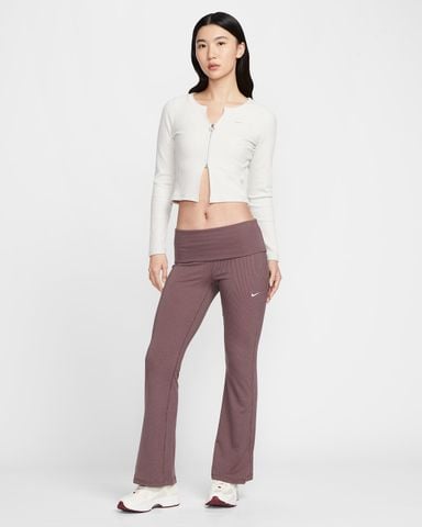 Nike - Quần Dài Thể Thao Nữ Sportswear Chill Knit Mid-Rise Tight Ribbed Pants