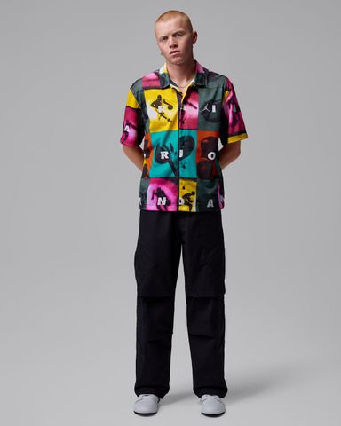 Nike - Áo Tay Ngắn Thể Thao Nam Jordan Brooklyn Men's Graphic Shirt