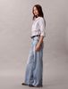 Calvin Klein - Quần Jean Dài Nữ Wide Leg Light Wash 37.5 Jeans