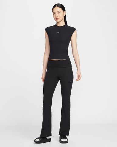 Nike - Áo Tay Ngắn Thể Thao Nữ Sportswear Chill Knit Tight Short-Sleeve Ribbed Top