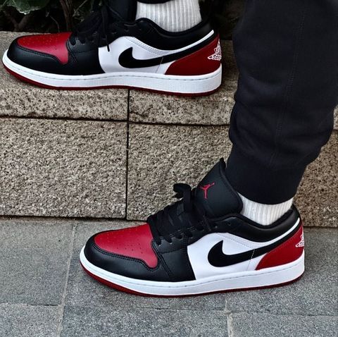 Nike - Giày Sneakers Nam Air Jordan 1 Low Bred Toe