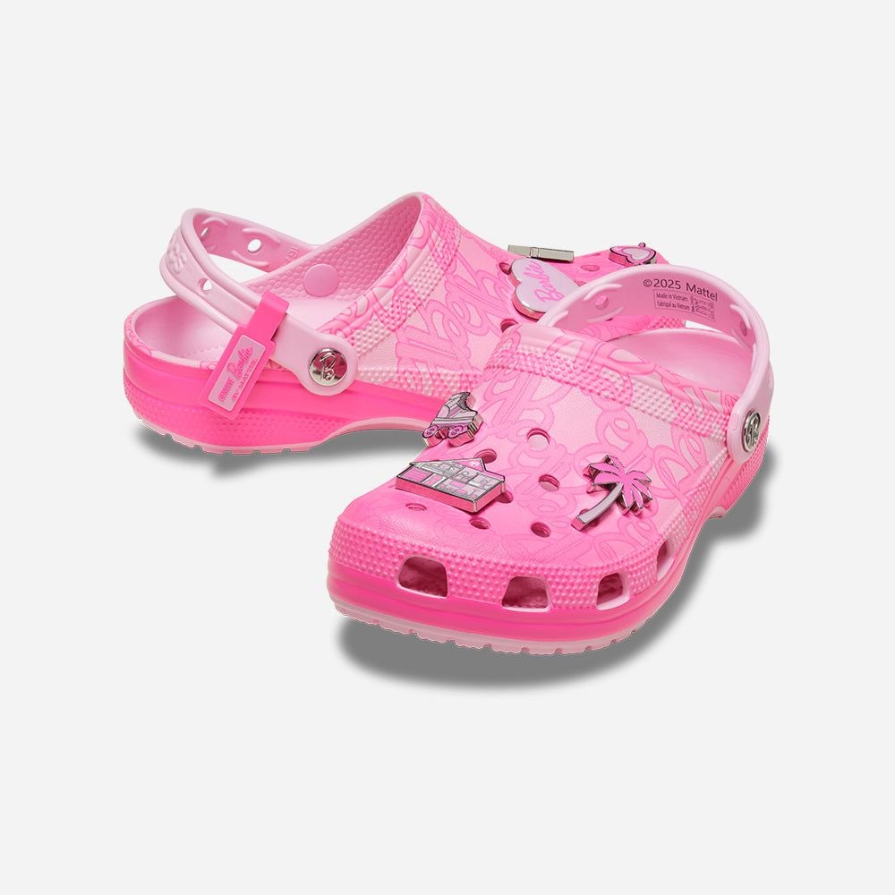 Crocs - Xăng đan nam nữ Mattel Pink Barbie Classic Clog Clog Multi Lifestyle