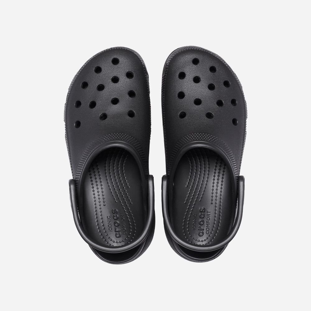 Crocs - Xăng đan nữ Classic Clog Platform Black Lifestyle