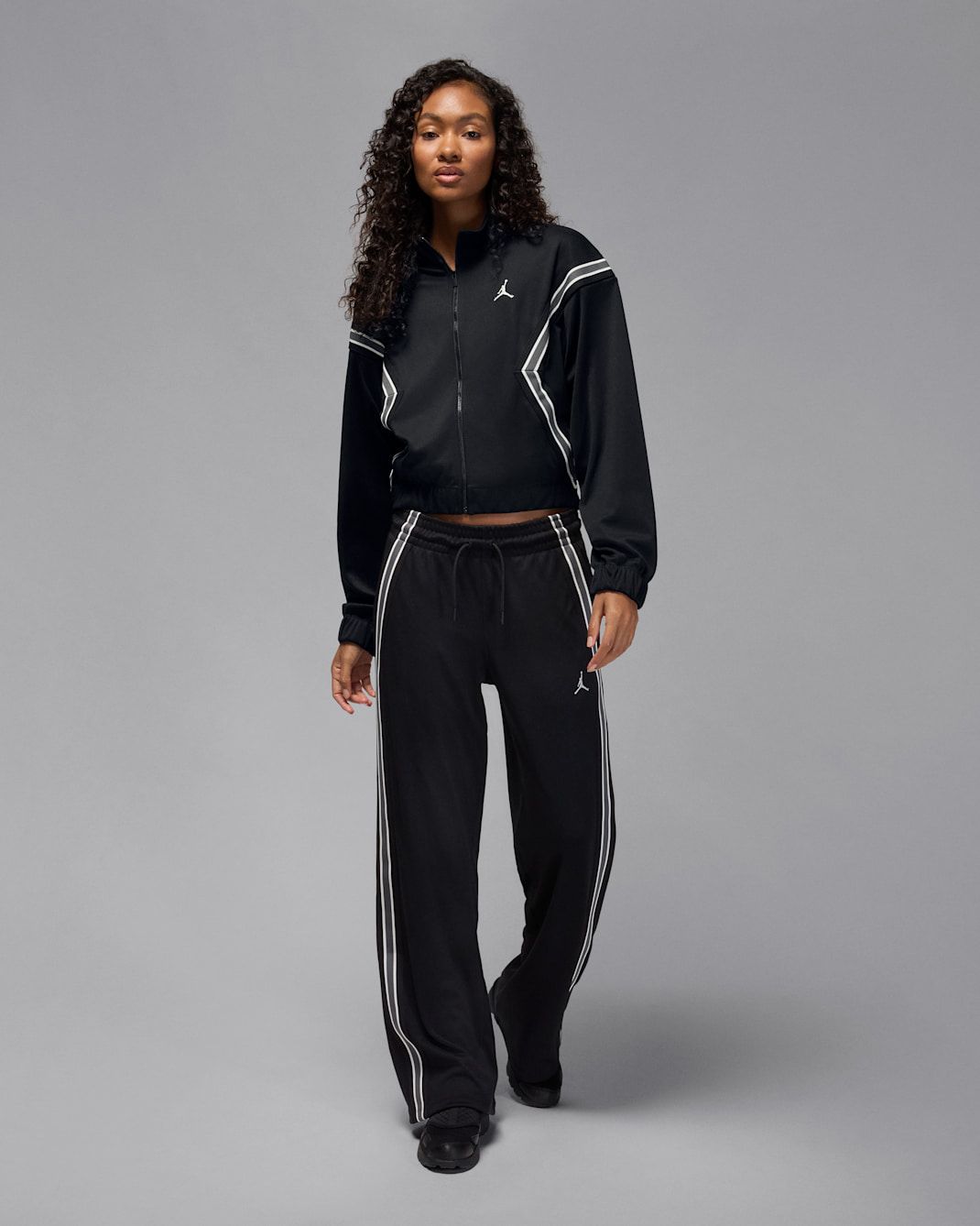 Nike - Áo khoác thể thao dệt kim Nữ Jordan Brooklyn Women's Full-Zip Track Jacket