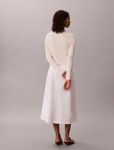 Calvin Klein - Áo Cardigan Nữ Linen Blend Tie Front Cardigan - 2