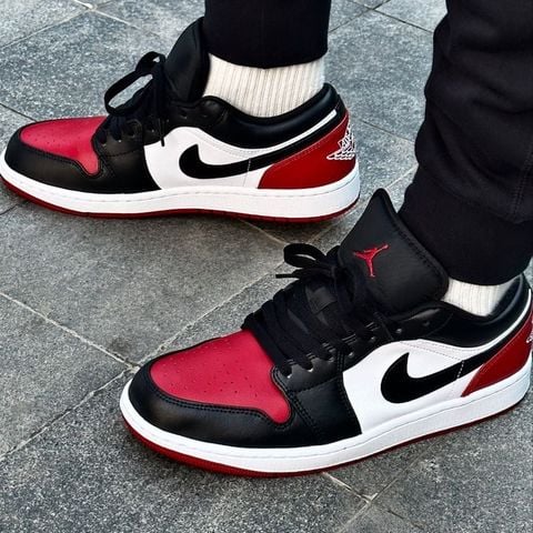 Nike - Giày Sneakers Nam Air Jordan 1 Low Bred Toe