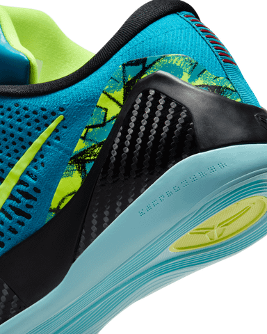 Nike - Giày bóng rổ thể thao Nam Kobe 9 Elite Low Protro Neo Turquoise and Volt