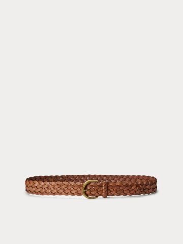 Ralph Lauren - Thắt Lưng Nữ Braided Calfskin Belt