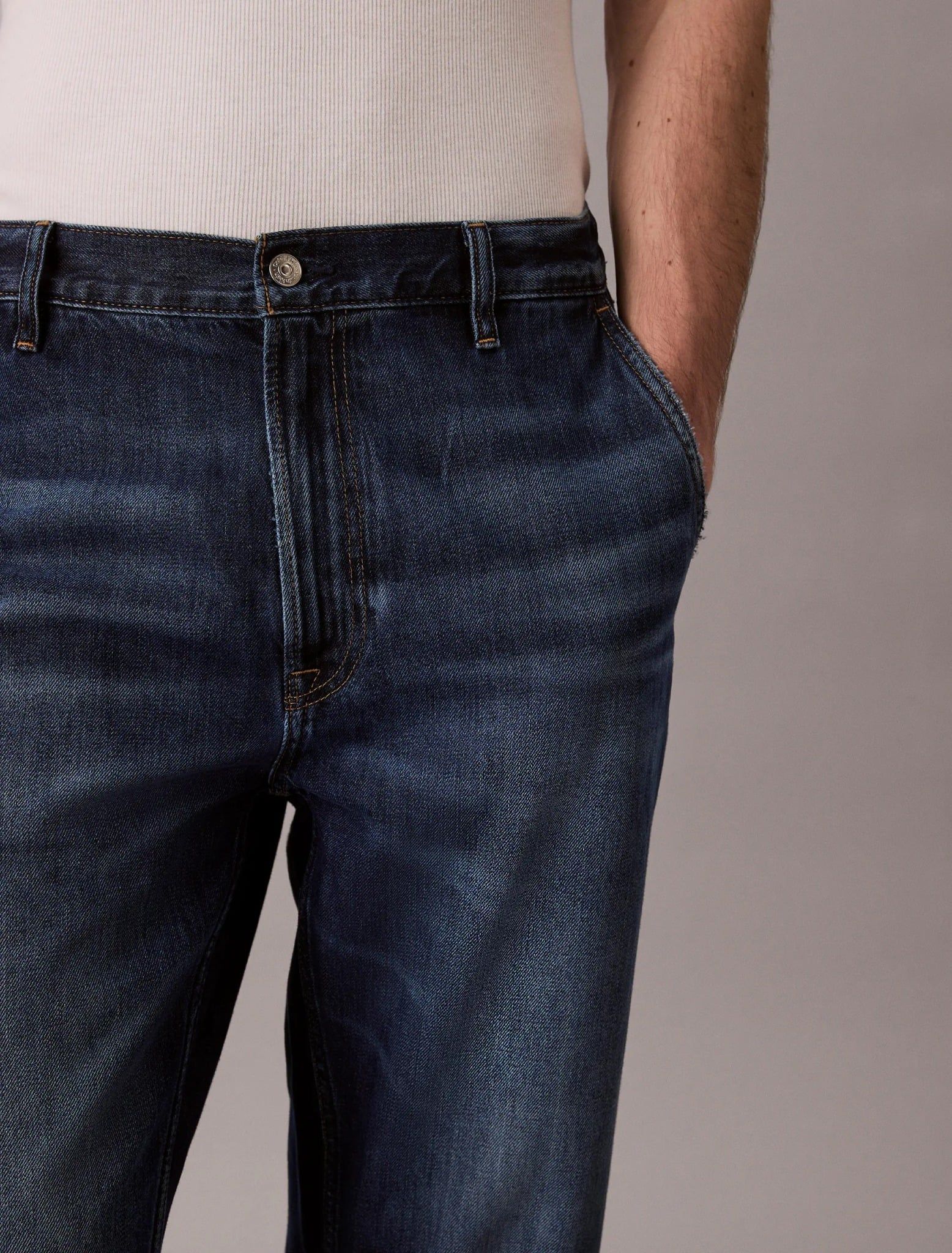 Calvin Klein - Quần jeans nam Cropped 90S Tapered