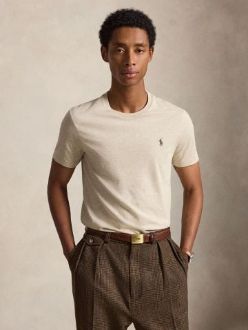 Ralph Lauren - Áo Thun Tay Ngắn Nam Custom Slim Fit Jersey Crewneck T-Shirt
