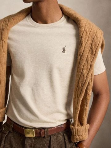 Ralph Lauren - Áo Thun Tay Ngắn Nam Custom Slim Fit Jersey Crewneck T-Shirt